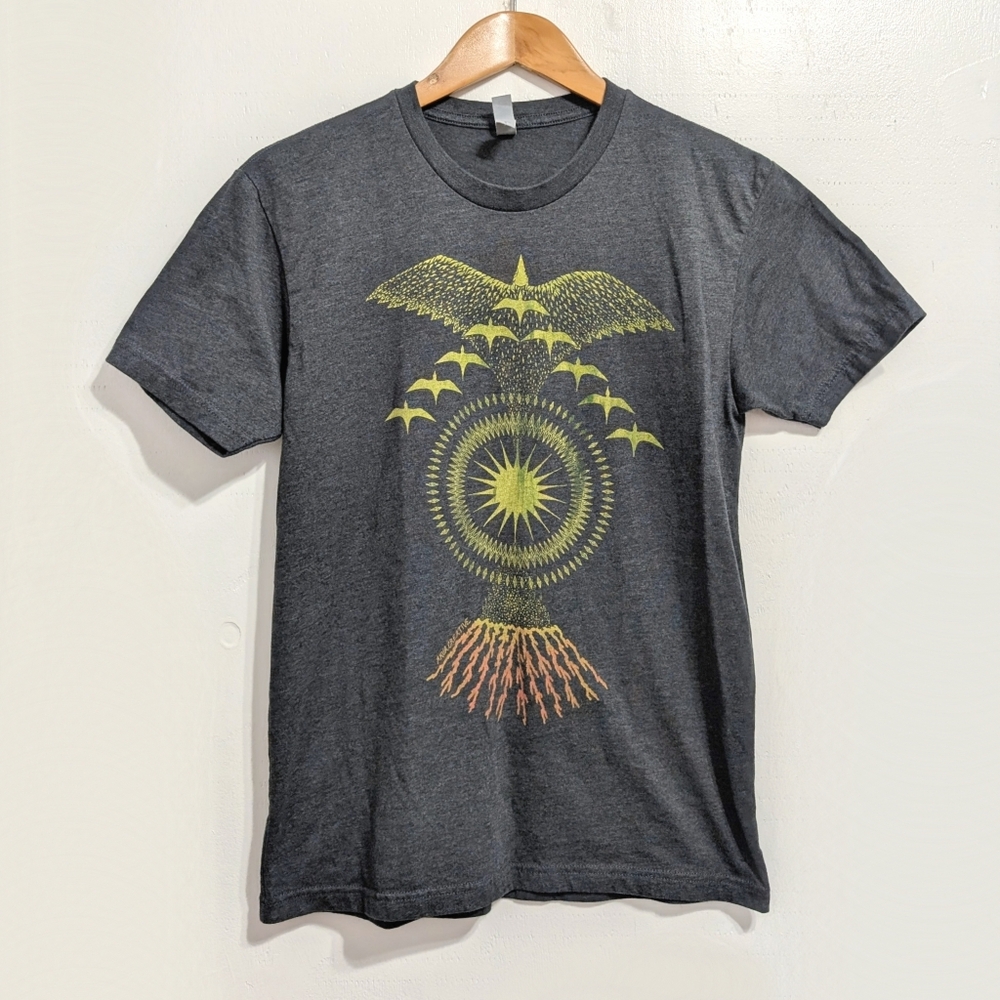 Akua Creative Alae Ula Maui Tee Shirt tshirt top Bird Sun Volcano Mountain